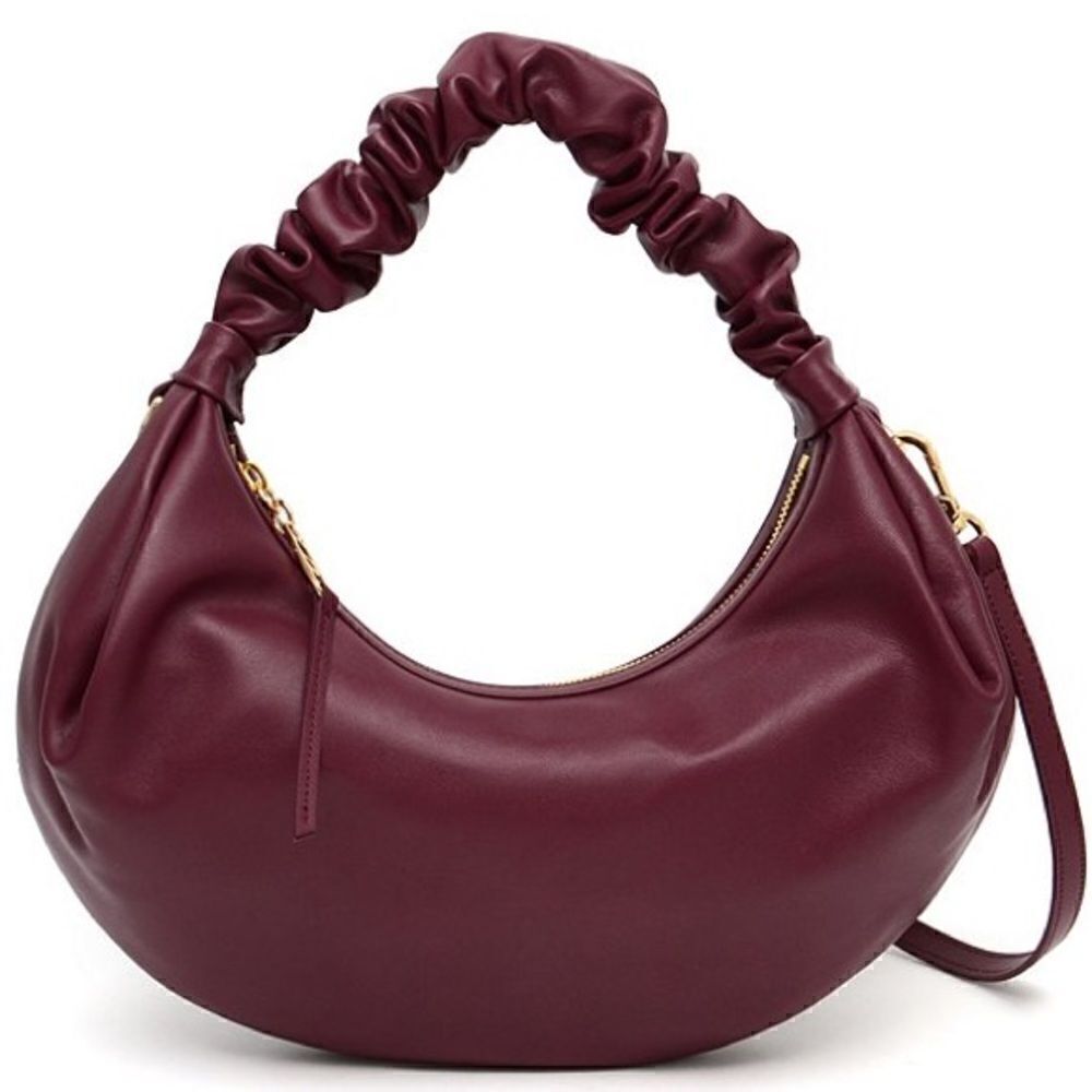 New LDT Monroe Napa Leather Hobo Crossbody Bag - Picture 1 of 9